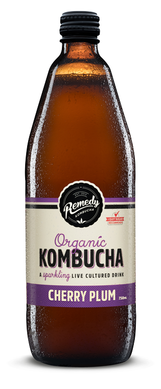 Remedy Organic Kombucha Cherry Plum 750ml