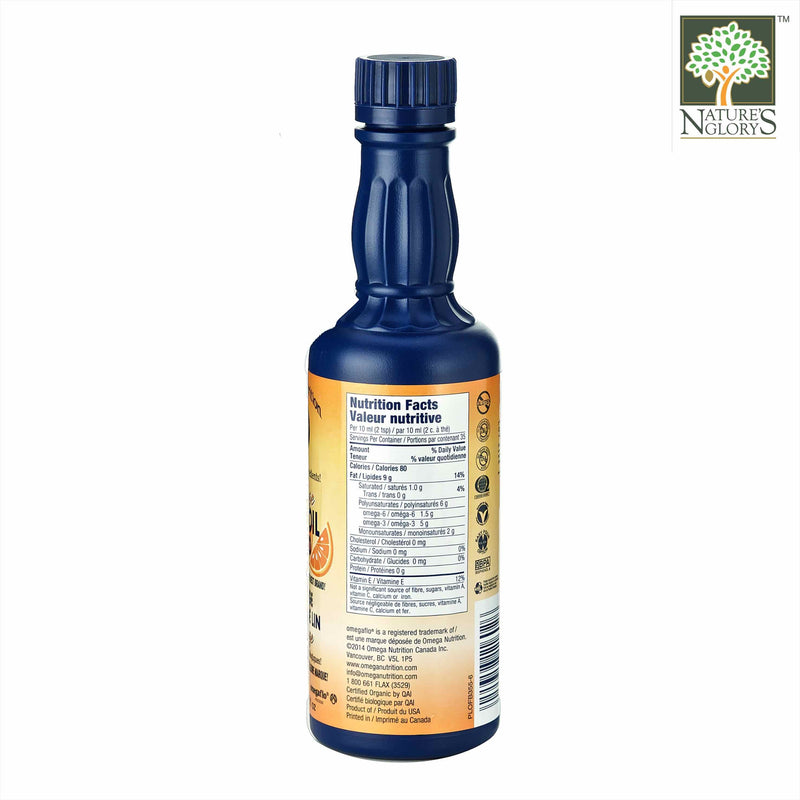 Orange Flax Oil Omega Nutrition 355ml Organic - View 1