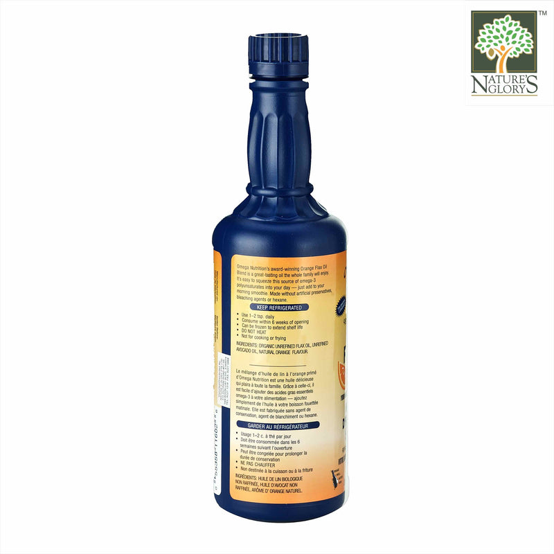 Orange Flax Oil Omega Nutrition 355ml Organic - View 2