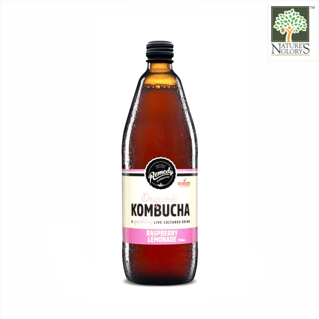 Organic Remedy Kombucha Raspberry Lemonade - Nature's Glory Singapore