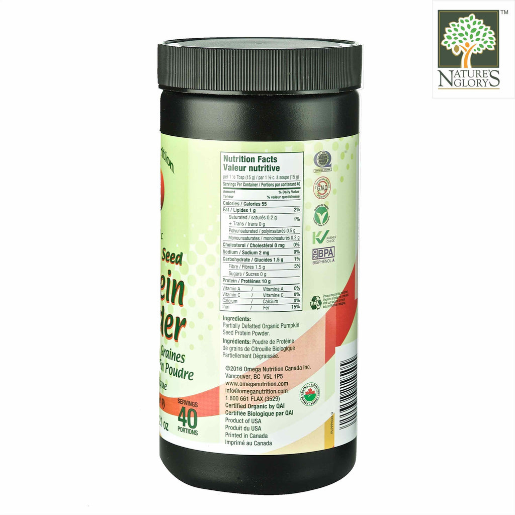 Organic Pumpkin Seed Protein Powder 600g Nature's Glory Singapore