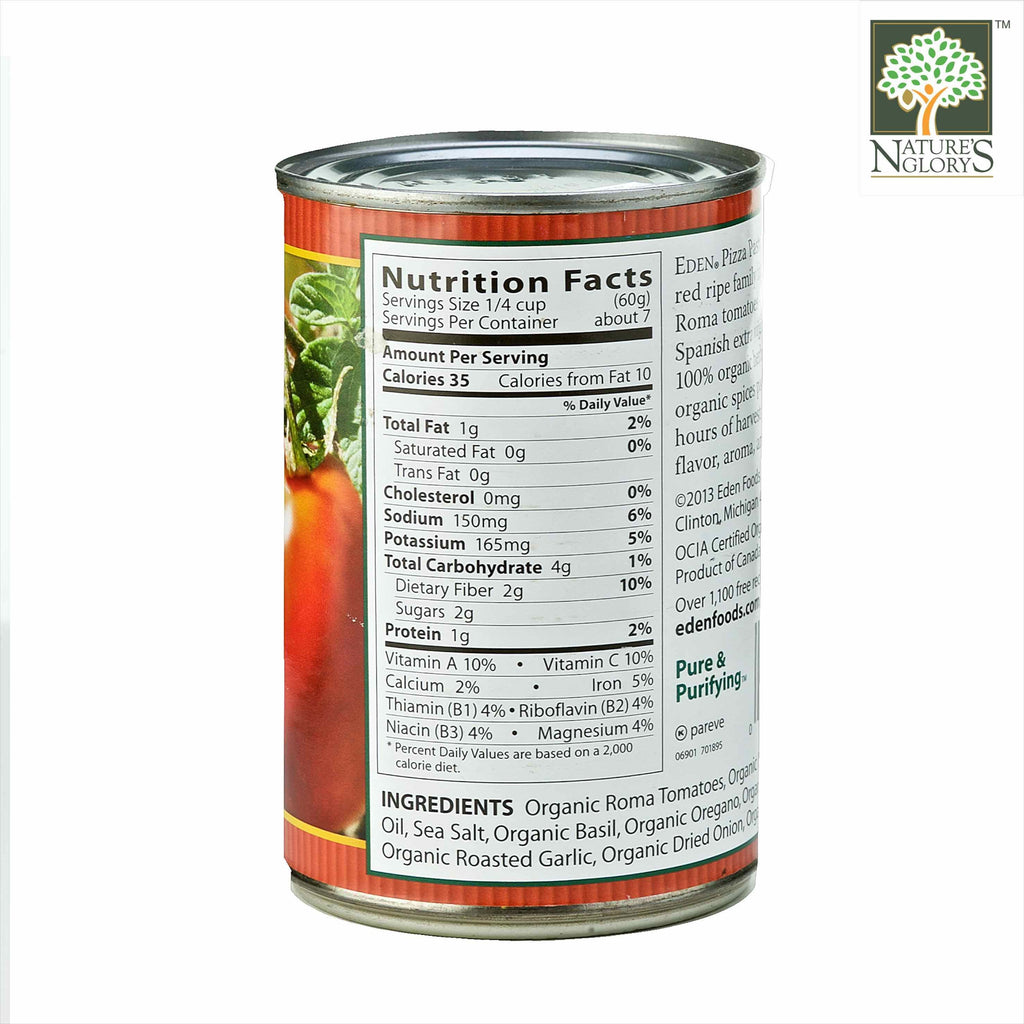 Pizza Pasta Sauce, Eden Organic 425g Nature's Glory Singapore