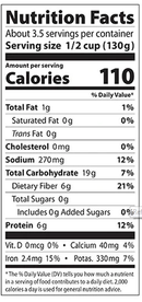 Refried Black Beans Eden Organic 454g - Nutrition Facts