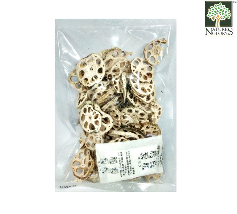 Renkon Dried Lotus Root Slice Nature's Glory 50g - Back View