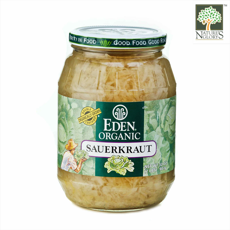 Sauerkraut Fermented Cabbage Eden Organic 907g 