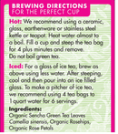 Sencha Rose Green Tea Eden Organic 16 tea bags - View 2