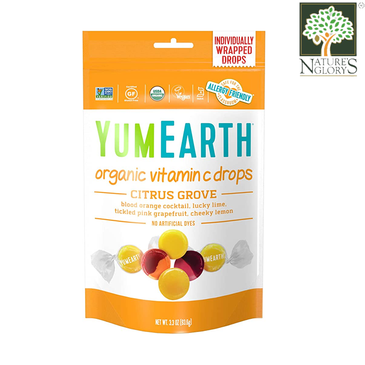 Vitamin C-Citrus Grove  pops Yummy Earth 14pcs (BB: