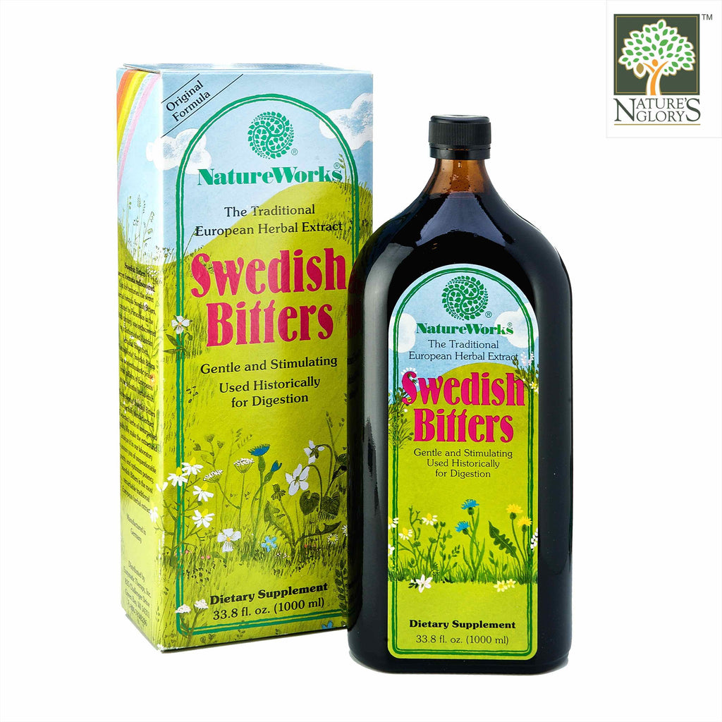 NatureWorks Swedish Bitters Herbal Extract Digestion Nature Glory