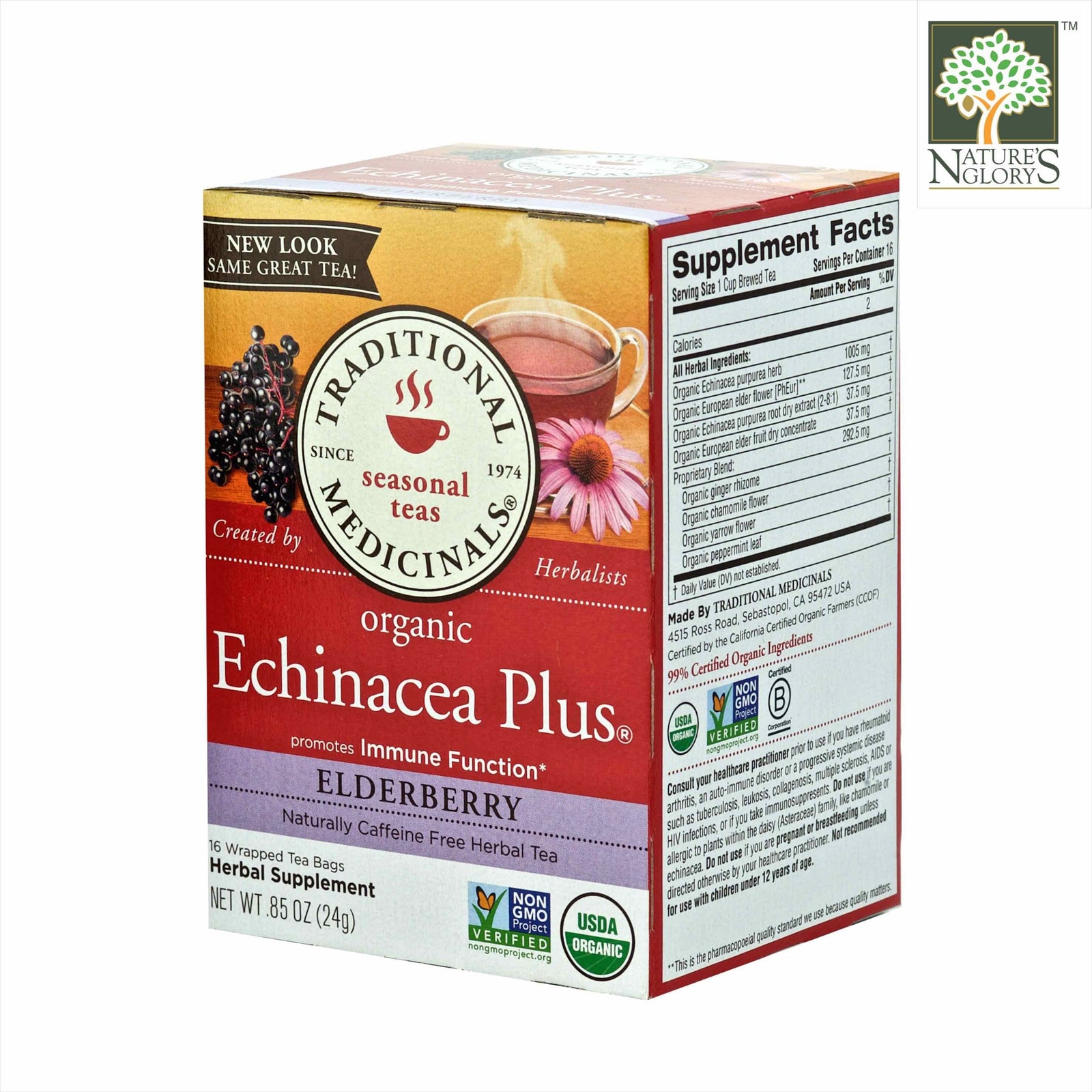 Echinacea Plus Elderberry Seasonal Herbal Tea - Nature's Glory Singapore