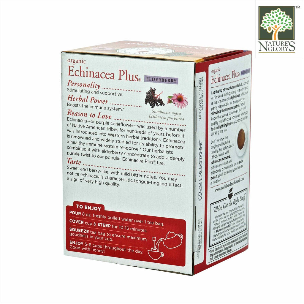 Echinacea Plus Elderberry Seasonal Herbal Tea - Nature's Glory Singapore