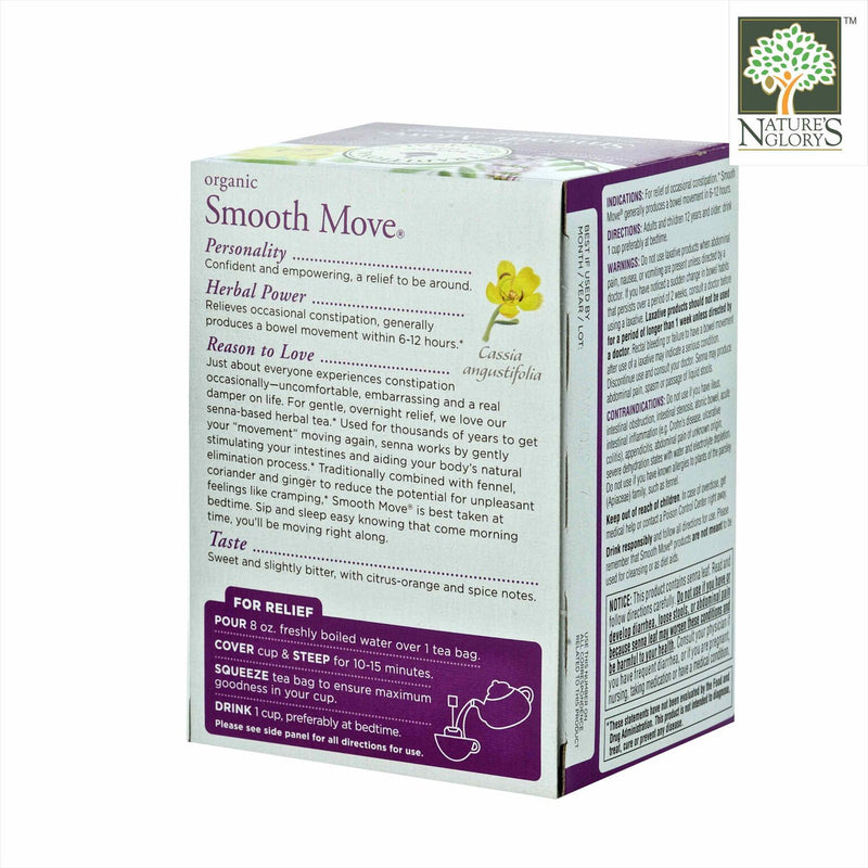 Go Smooth Tea Traditional Medicinals Smooth Move Laxative Tea - Nature's Glory Singapore