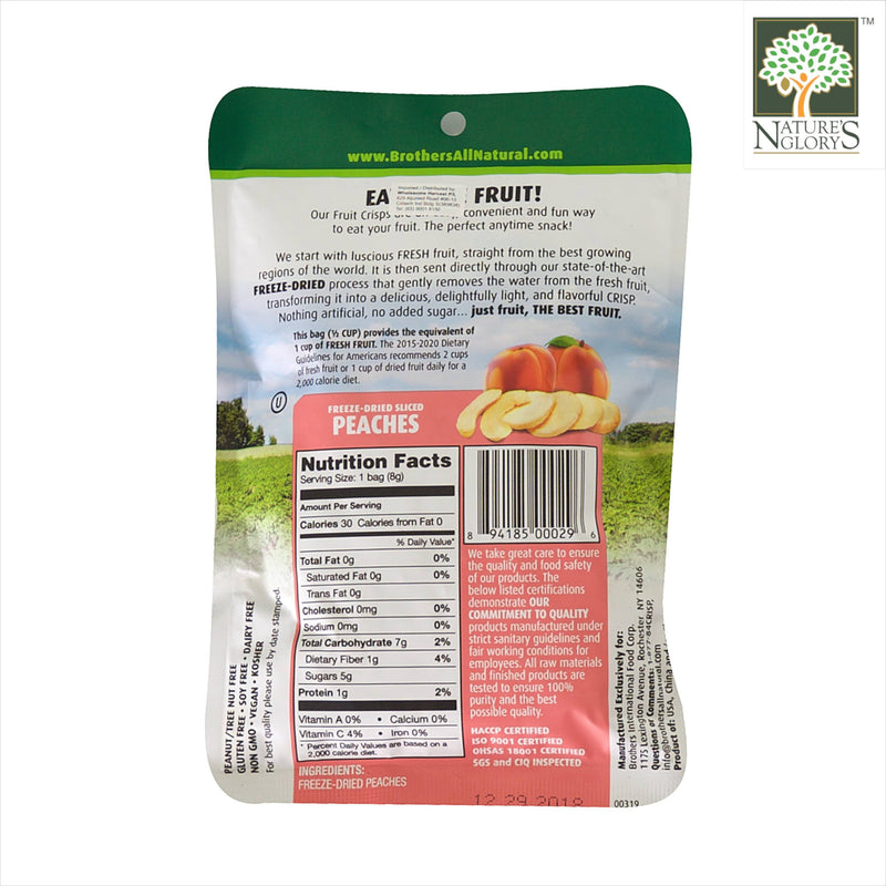 White & Yellow Peach Crisp Brothers-All-Natural 8g - Back View